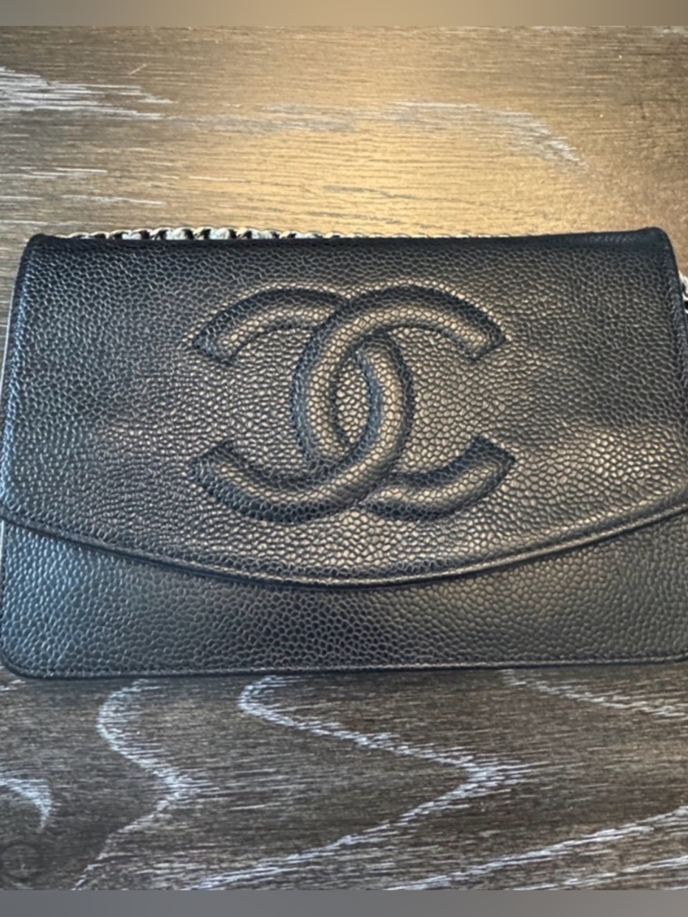CHANEL Timeless Black Wallet on Chain Caviar - Picture 5 of 15
